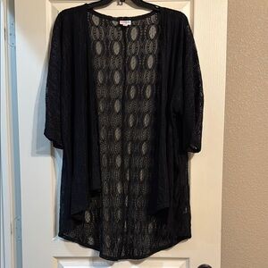 LuLaRoe Black Lace Cardigan